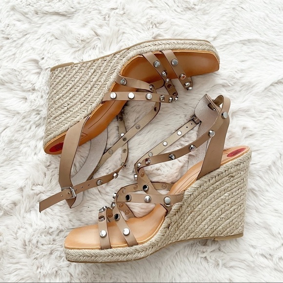 DOLCE VITA | NWOT Marrio Studded Espadrille Wedge Sandals Size 10 - Picture 3 of 11
